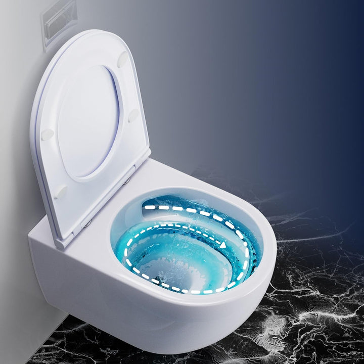 Whirlflush Hänge-WC Soho 3.0 Weiss Glanz | Spülrandlos für Hygiene &amp; Leichte Reinigung | Tornado-Spü