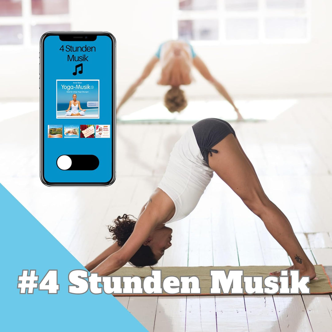 CLEAN SPORTS Yoga Poster DIN A1 mit 168 Asanas und Hatha Posen • Praktisches Asanas Plakat für Übung