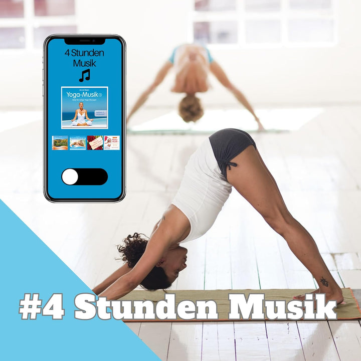 CLEAN SPORTS Yoga Poster DIN A1 mit 168 Asanas und Hatha Posen • Praktisches Asanas Plakat für Übung