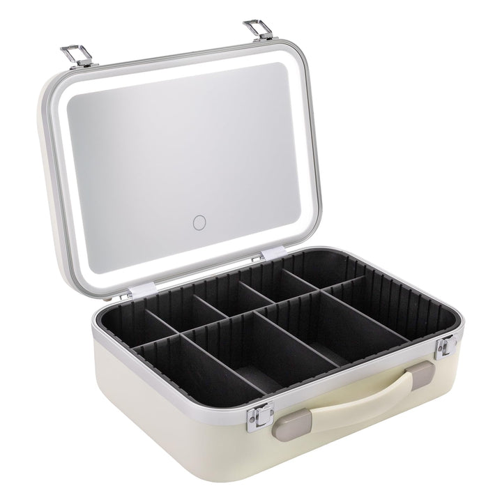 Makeup Case Organizer Gross Dimmbare LED-Licht Lagerung Reisekoffer Portable Makeup Zug für die Aufb