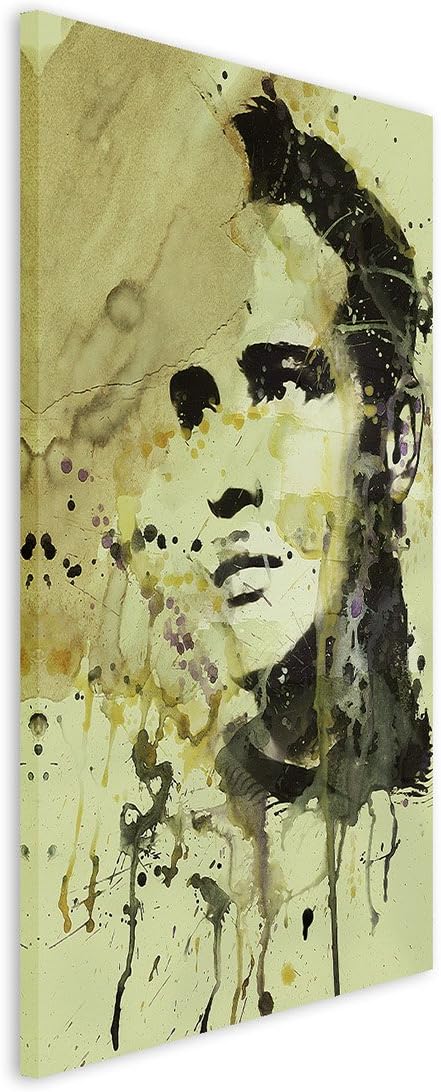 Marlon_Brando_90x60cm Splash Art Paul Sinus Aquarell, Gemälde, Kunstbild auf Leinwand