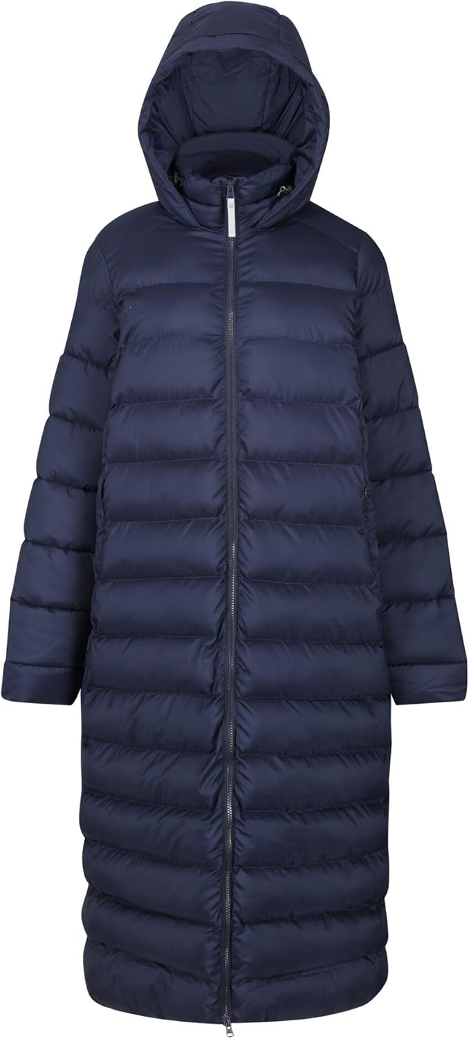 Regatta Damen Steppmantel Elender lang 40 Marine, 40 Marine