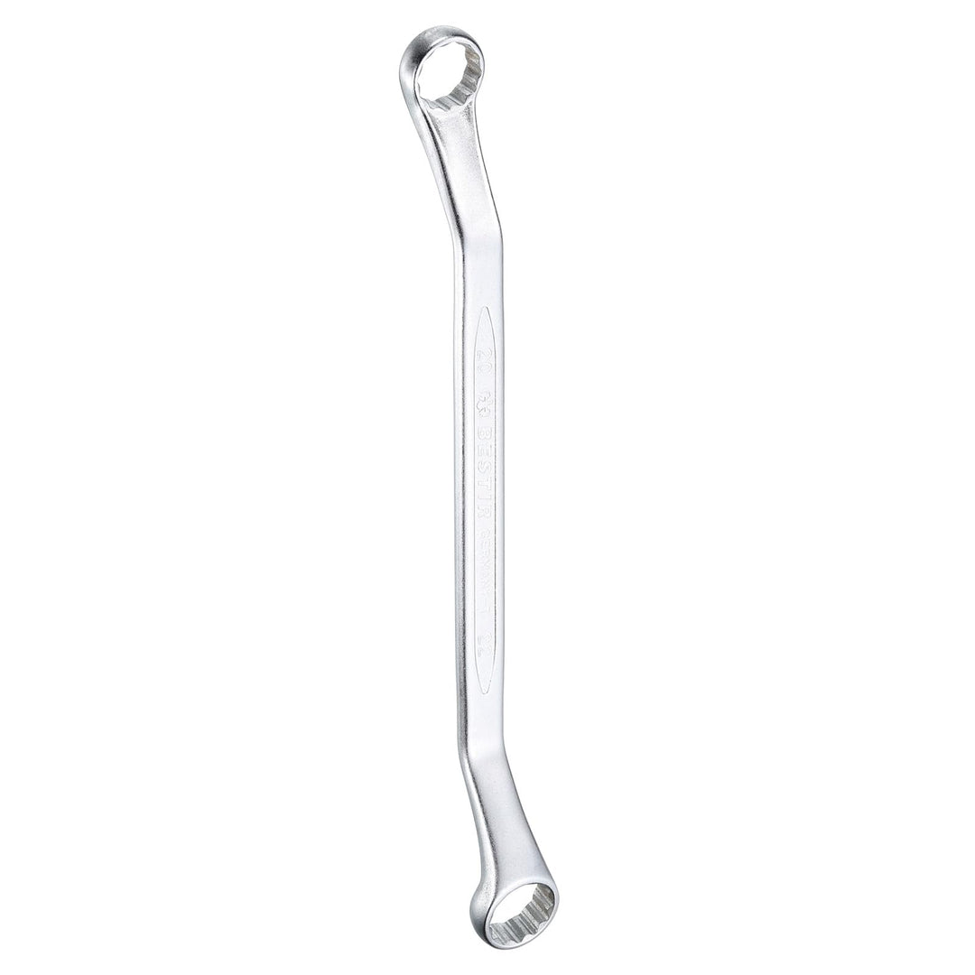 QUARKZMAN 45 Grad Offset Doppel-Ringschlüssel 20 mm x 22 mm, 12-Punkt-Metrischer CR-V-Doppelringschl