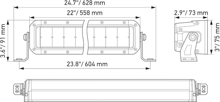 HELLA 1GJ 358 197-401 LED-Arbeitsscheinwerfer - Black Magic Double Row Lightbar 21.5" - 12/24V - dop