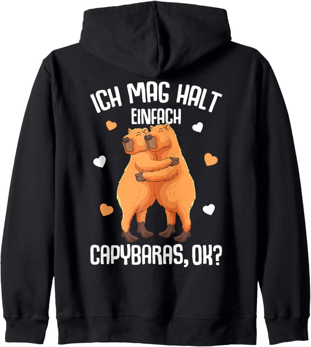 Ich mag halt Capybara Kinder Mädchen Damen Kapuzenjacke