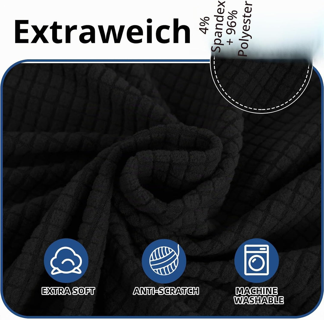 Ystyle Stretch Stuhlhussen 2er Set, Stuhlbezug Elastisch Abnehmbarer Waschbarer, Universal Hussen Fü