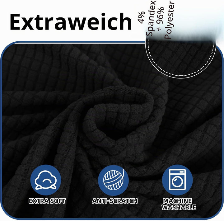 Ystyle Stretch Stuhlhussen 4er Set, Stuhlbezug Elastisch Abnehmbarer Waschbarer, Universal Hussen Fü
