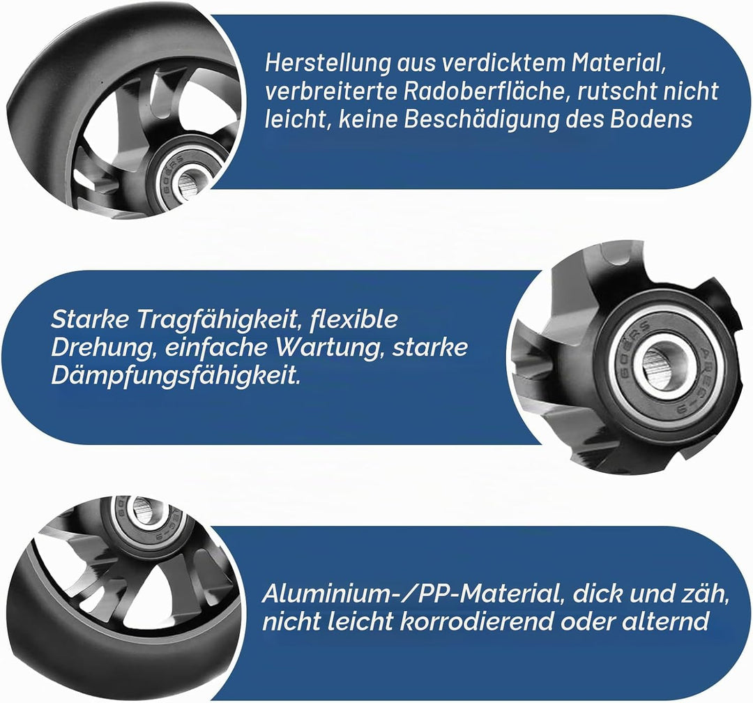 Stunt Scooter Rollen, 2 Stück Scooter Ersatzräder, Stunt Scooter Räder mit ABEC-9 Aluminium Kugellag