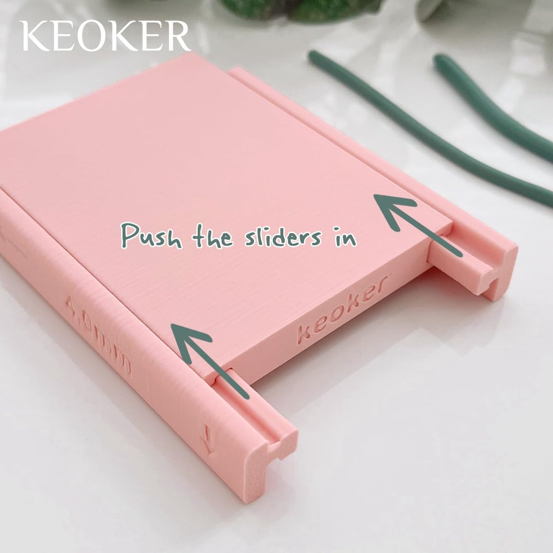 Keoker Clay Tube Hoop Roller Guide, Clay Rolling Strip Shape Maker, Polymer Clay Snake Maker, Polyme