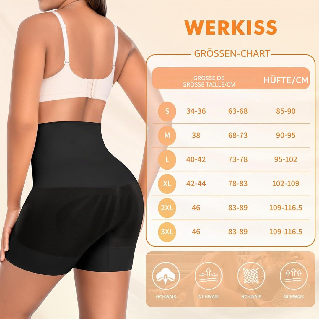 Bauchweg Unterhose Damen Shapewear Miederhose Hohe Taille Unterwäsche Figurenformend Bauchkontrolle