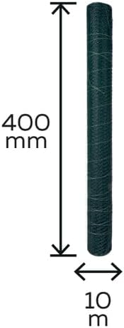 Alberts 611842 Ziergeflecht Rondo | verschiedene Höhen | grün | Höhe 40 cm | Länge 10 m Höhe: 400 mm