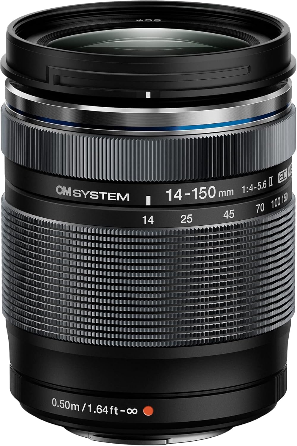 Olympus OM SYSTEM M.Zuiko Digital ED 14‑150mm F4‑5.6 II Objektiv, Universalzoom, geeignet für alle M