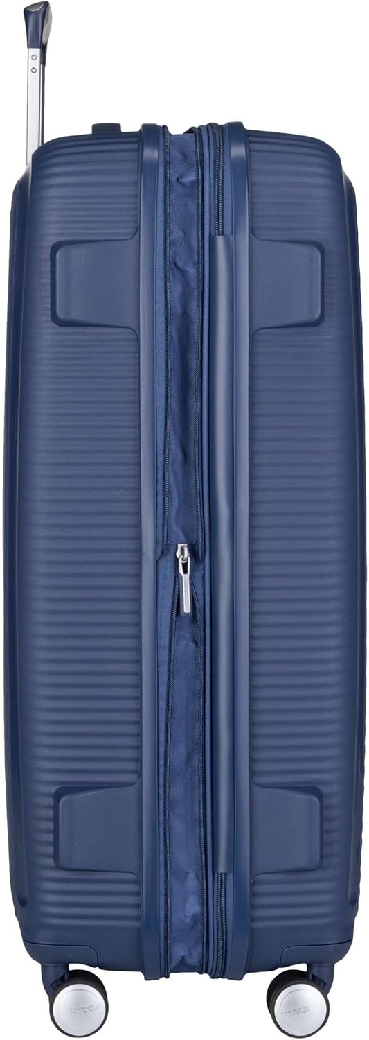 American Tourister Soundbox - Spinner L Erweiterbar Koffer, 77 cm, 110 L, Blau (Midnight Navy) Blau