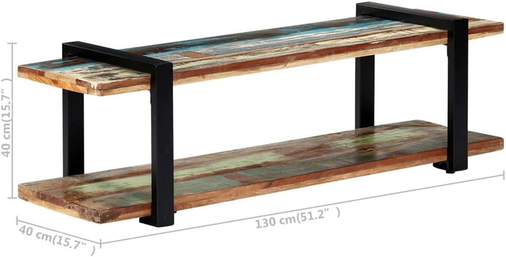 vidaXL TV Schrank mit Ablage Sideboard Lowboard Fernsehschrank Fernsehtisch Board HiFi Regal Tisch M