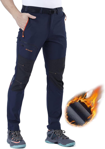 CARETOO Herren Wanderhose Trekkinghose Outdoorhose Softshellhose Funktionshose Skihose Verdickte War