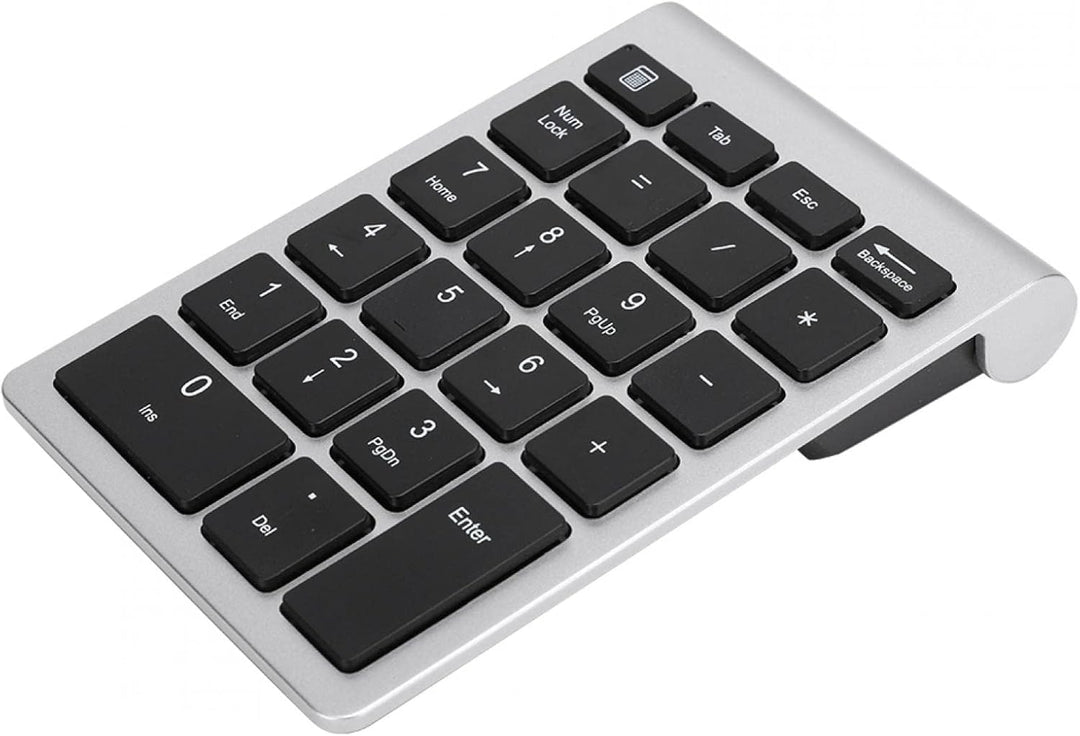 Bewinner RF304 Ziffernblock mit 22 Tasten, Kabellose USB-Plug-and-Play-Minitastatur mit Empfänger, E