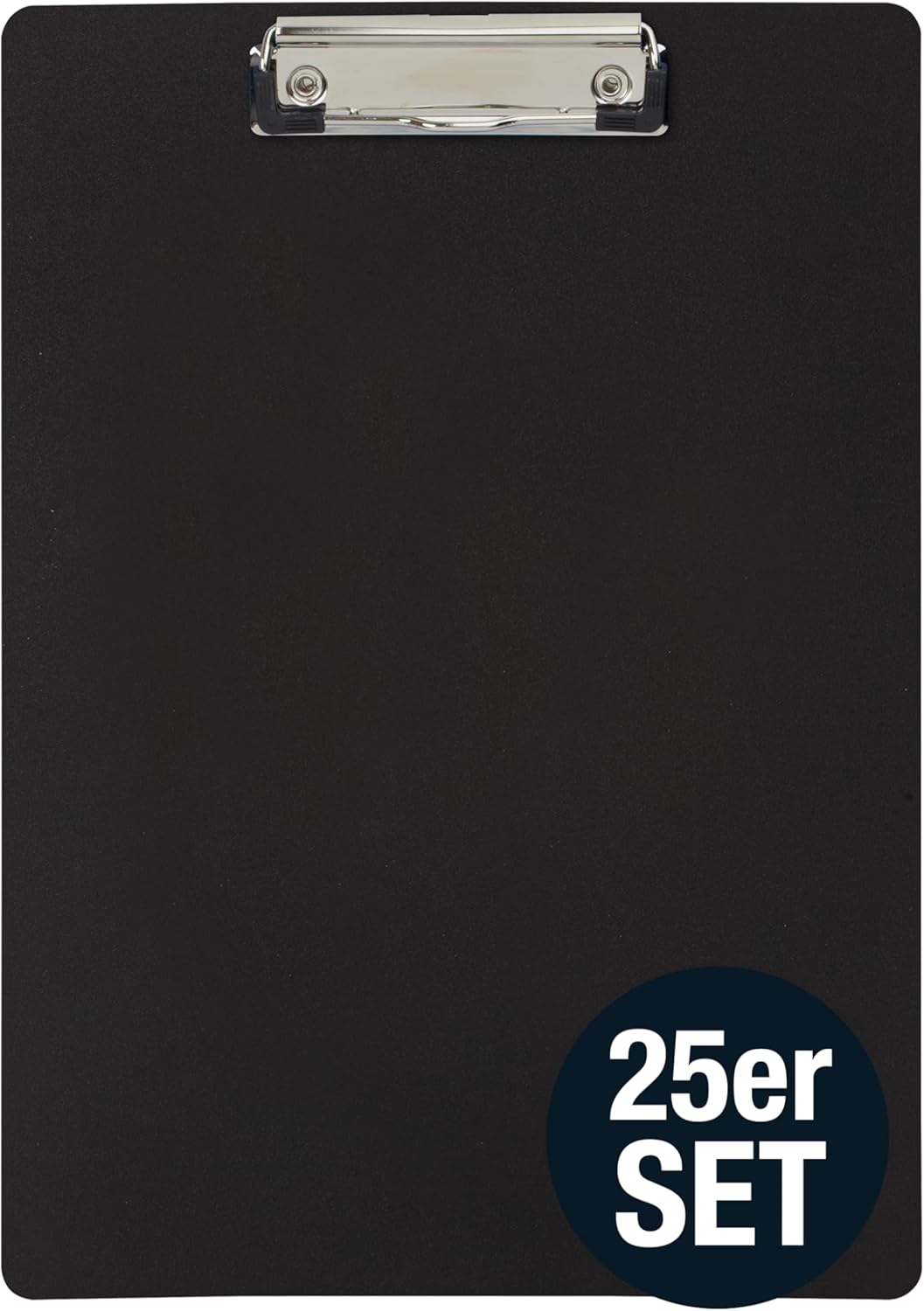 Klemmbrett für DIN A4 Unterlagen, schwarz (25er Set) _ 25er Set, _ 25er Set