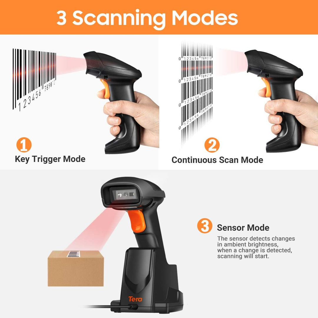 Tera Pro Extreme Leistung 1MP-Kamera Barcodescanner QR 2D 1D Bluetooth Barcode Scanner Wireless 2,4G
