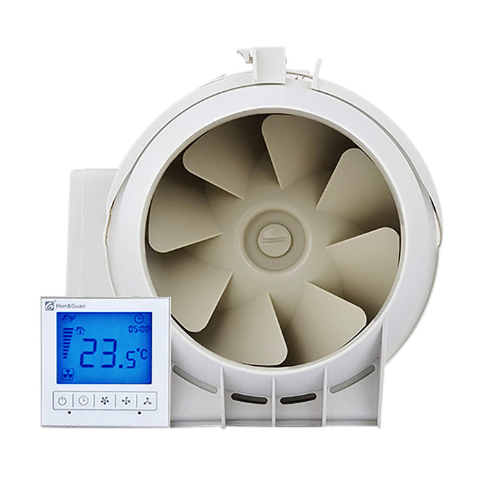 Abluftventilator 150mm 3-Stufen 530m³/h IP44 Badlüfter Weiss