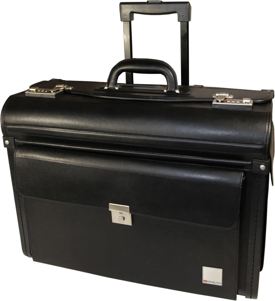 Monolith 2179 - Pilotenkoffer, Trolley in 48 cm, aus Kunstleder in Schwarz Pilotenkoffer Trolley Kun