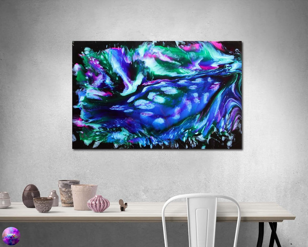 Gemälde Abstrakte Malerei Original - moderne hochglanz Wandbilder XXL - Resin Art Kunst Bild Harz Un