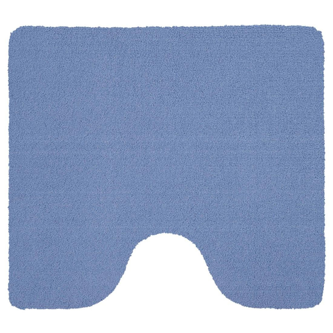 Rhomtuft Badteppiche Square Aqua - 78 Toilettenvorlage mit Ausschnitt 55x60 cm, Toilettenvorlage mit