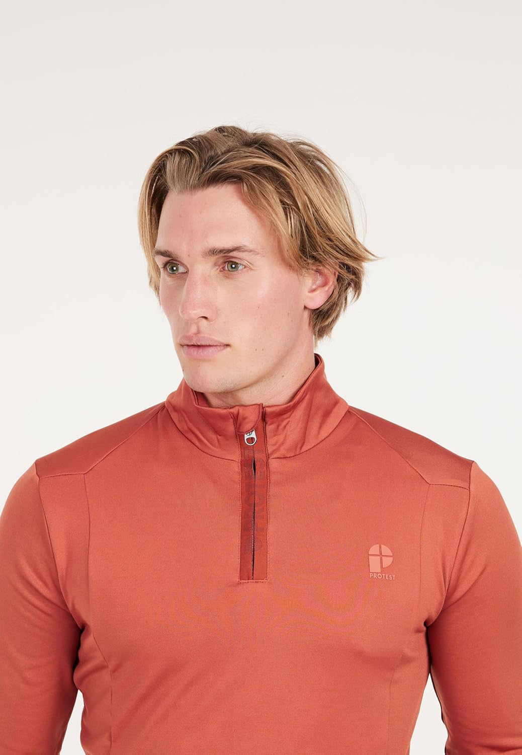 Protest Men Cycling Jersey PRTHINDES L Brick Orange, L Brick Orange