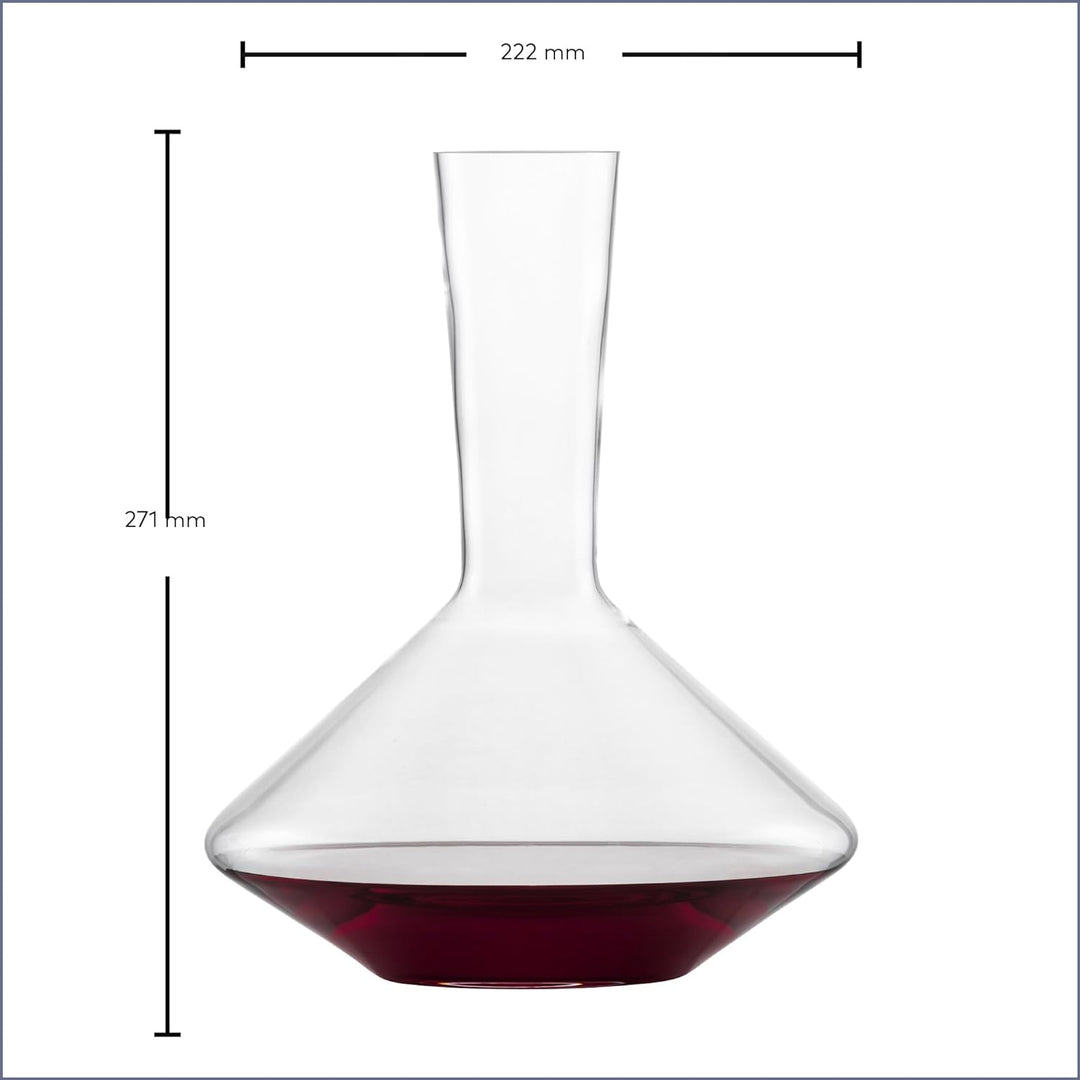 Zwiesel Glas Rotwein Dekanter Pure (1 Stück), edle Karaffe für Rotwein mit Drop Protect Technologie,
