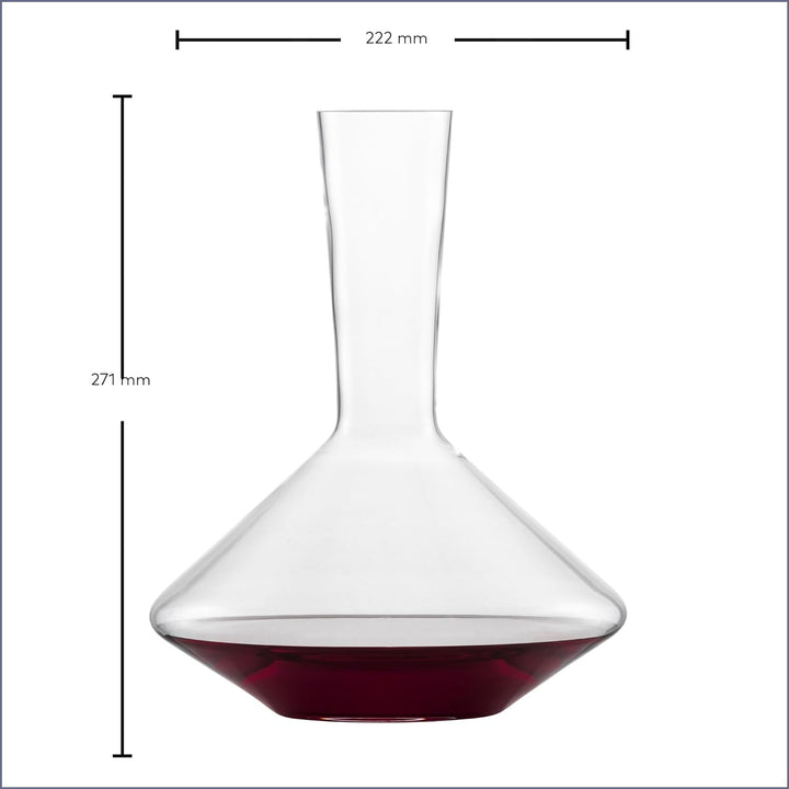 Zwiesel Glas Rotwein Dekanter Pure (1 Stück), edle Karaffe für Rotwein mit Drop Protect Technologie,