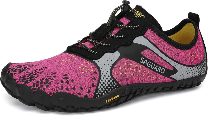 SAGUARO Unisex Barfussschuhe Leicht Atmungsaktiv Tragbar Traillaufschuhe Weich rutschfest Fitnesssch