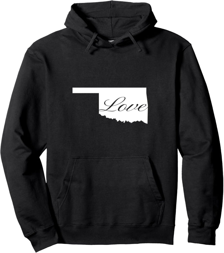 Oklahoma Cursive Love State Pullover Hoodie
