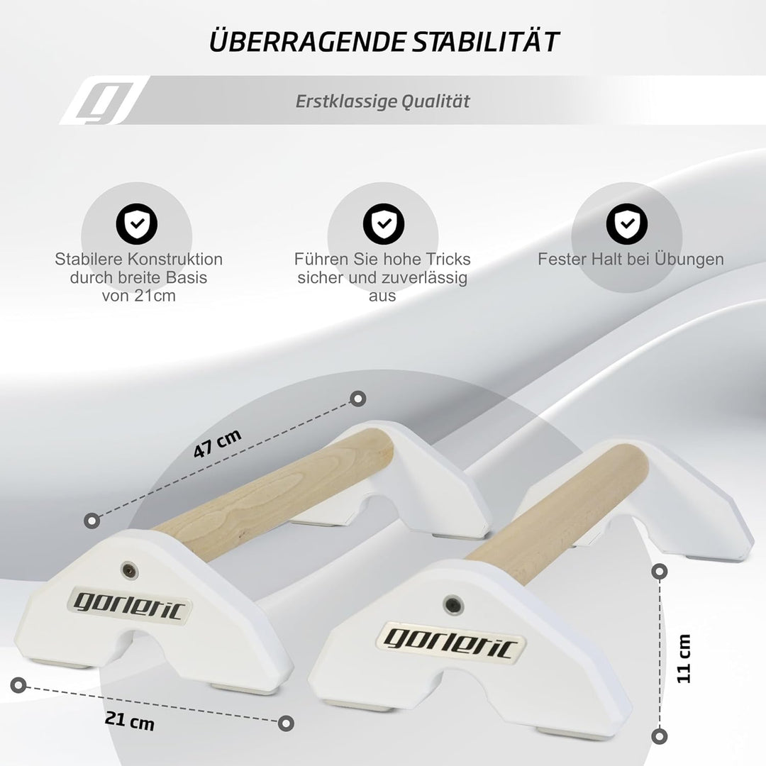 LowFit PRO Gorletic Calisthenics Parallettes - Gymnastik Parallettes, einfacher Transport, Athleten