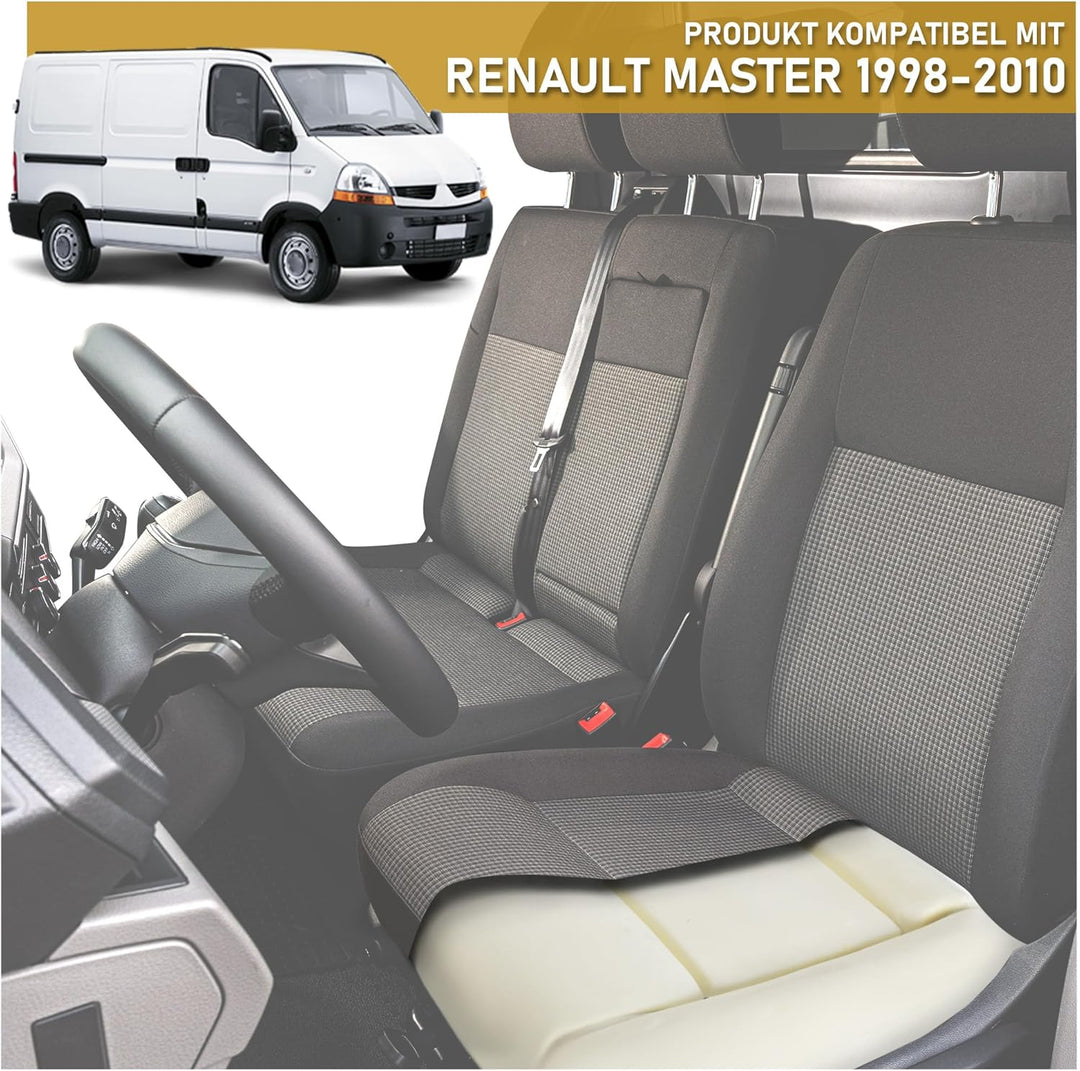 CHROMEMASTER - Kompatibel mit Renault Master 1998-2010 | Schaumstoff für den Autositz, Sitzschaum fü