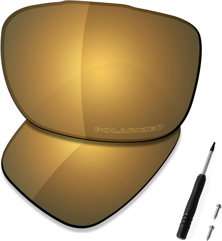 Saucer Premium Ersatzgläser für Oakley TwoFace OO9189 Sonnenbrillen High Definition – Bronze Gold Po