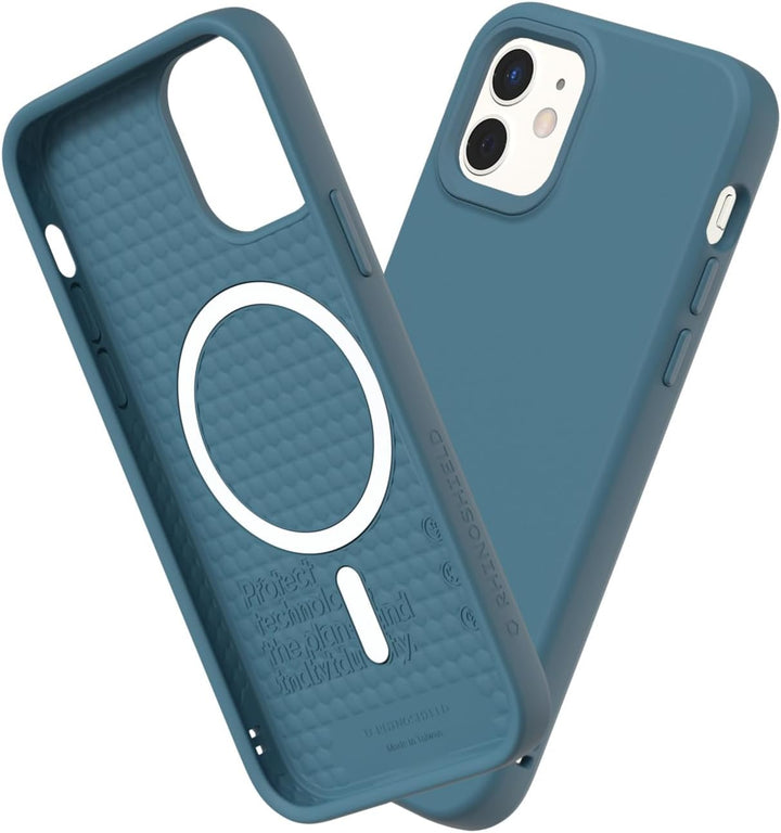 RhinoShield Case kompatibel mit [iPhone 12 Mini] | SolidSuit - MagSafe-kompatibel -Stossdämpfende &