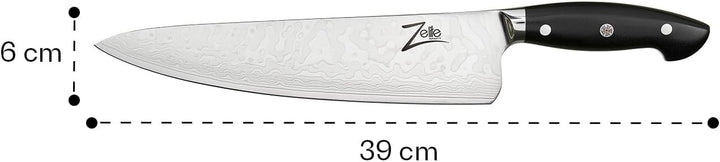 Zelite Infinity Küchenmesser 25cm – Executive-Plus-Serie – 45-lagiges Damastmesser aus Japanischem A