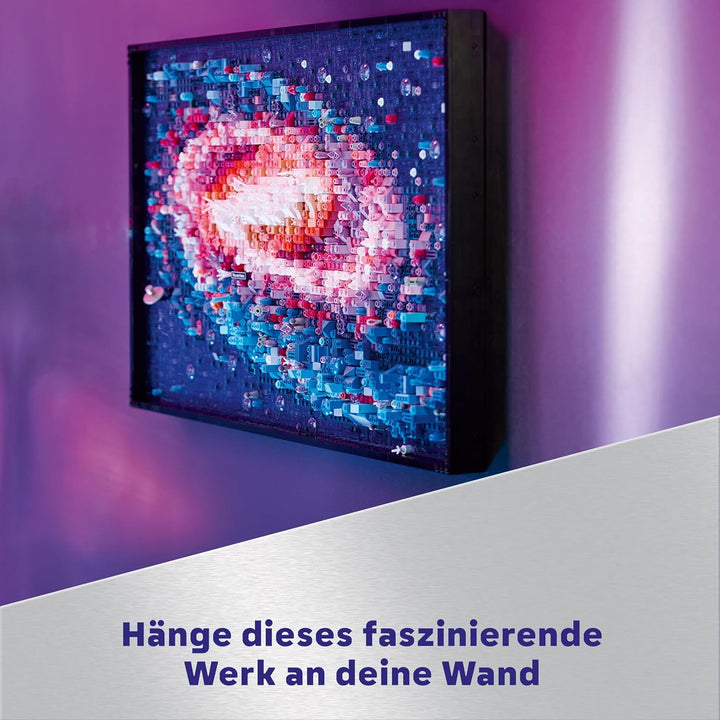 LEGO Art Die Milchstrassen-Galaxie, Wanddeko, Geschenk für Weltraum- und Astronomie-Fans, Bauset für