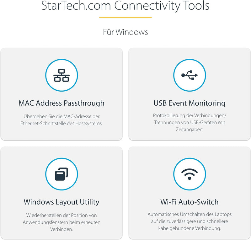 StarTech.com USB C Dockingstation für 4 monitore - 4K 60Hz Hybrid Dock DisplayPort 1.4 & HDMI 2.0 -