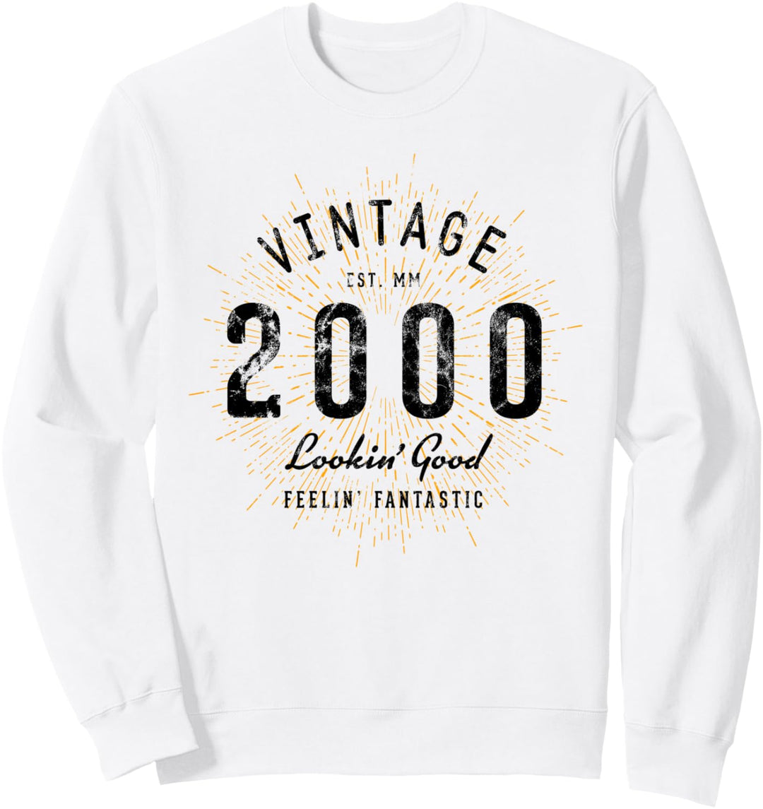 Vintage Geburtstag geboren 2000 Sweatshirt