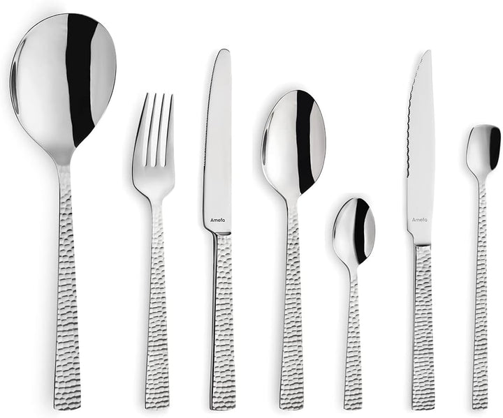 Amefa Besteckset 42-teilig FELICITY | Hochglanzpoliert | Spülmaschinenfest | 18/0 Edelstahl | 13/0 K