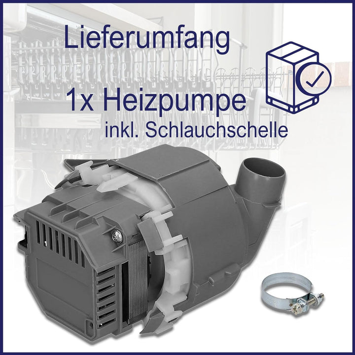 Heizpumpe 1BS3615-6LA 00651956 651956 kompatibel mit Siemens Bosch Neff Gaggenau Küppersbusch Heizun