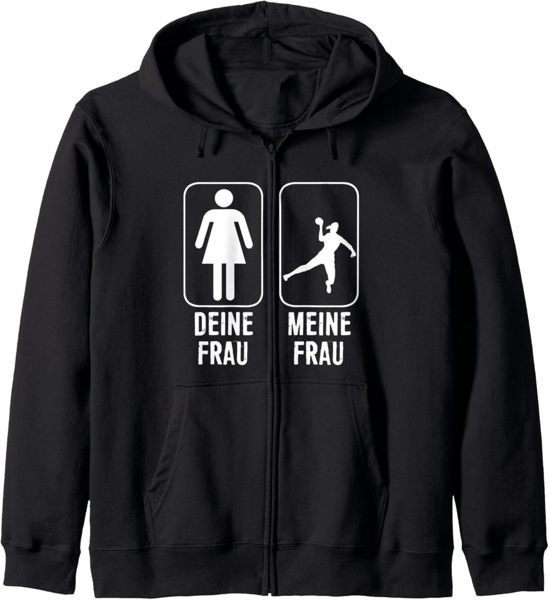 Handball Spielerin Deine Frau Meine Frau Geschenk Kapuzenjacke
