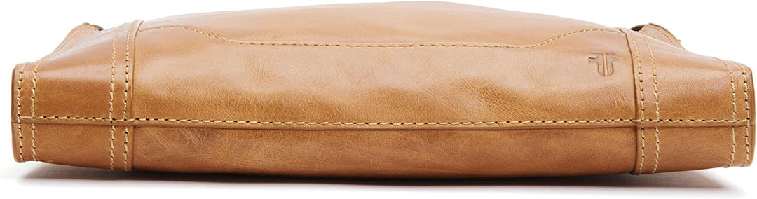 FRYE Damen Melissa Reissverschluss Umhängetasche Beige, Beige