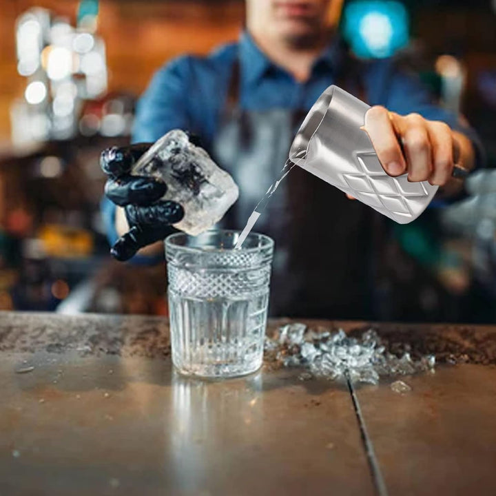 Rührglas Edelstahl-Rührglas doppelwandig unzerbrechlich Rostschutz Cocktail-Rührglas Cocktail-Trinkg