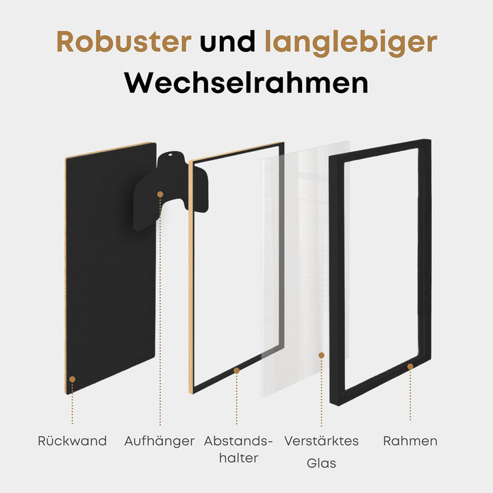 ACAZA Trikotrahmen 70 x 90cm XL Gross, 3D Bilderrahmen tief zum befüllen mit Fussball-, Eishockey-,