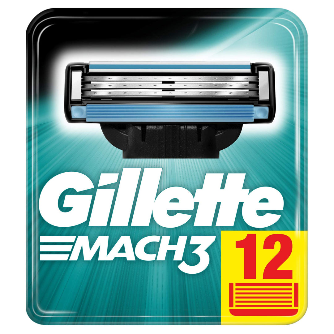 Gillette Mach3 Rasierklingen für Männer, 12 Stück