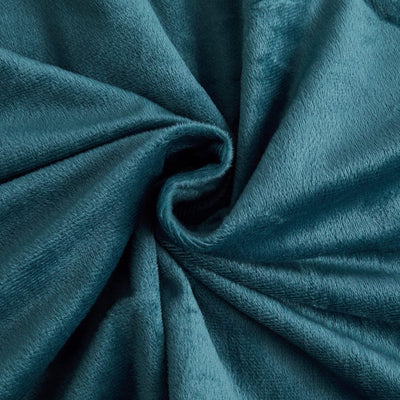 Luofanfei Warme Flauschige Bettwäsche 155x220 cm Petrol Blau Grau Winter Plüsch Kuschelig Bettwäsche