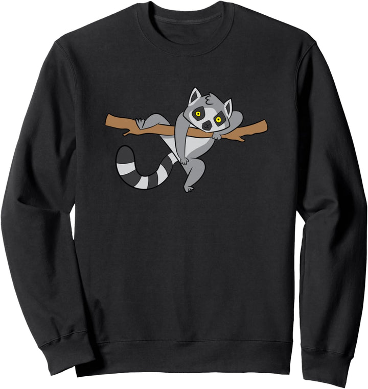 Lemur Tier Kinder Lemuren Süsser Lemur Sweatshirt