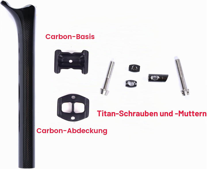 ESEN SP 3k Carbon 27,2/31,6mm * 350 / 400mm Radfahren Fahrrad Sattelstütze Mountainbike/Rennrad BMX