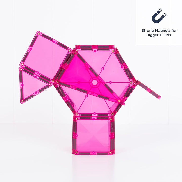 CONNETIX Magnetische Fliesen Charity Edition Pink Pack, 20 Stück